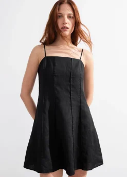 Outlet & Other Stories Robe Courte à Bretelles En Lin