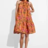 Best & Other Stories Robe Courte à Nœud Imprimé orange