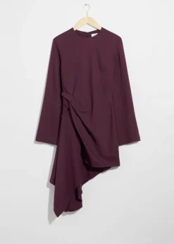 Best Sale & Other Stories Robe Courte Asymétrique Violet