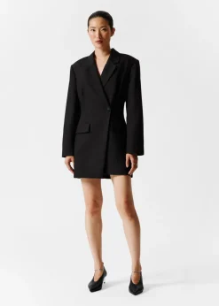 Flash Sale & Other Stories Robe Courte Blazer Structurée Noir