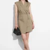 Fashion & Other Stories Robe Courte Blazer Structurée Taupe