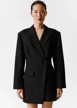 Flash Sale & Other Stories Robe Courte Blazer Structurée Noir