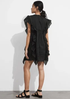 Store & Other Stories Robe Courte Brodée à Volants