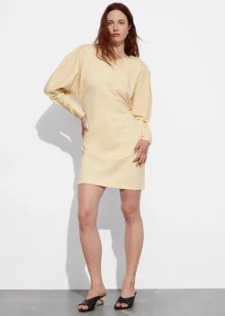 Discount & Other Stories Robe Courte Cintrée Jaune