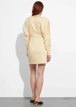 Discount & Other Stories Robe Courte Cintrée Jaune