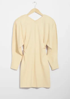 Discount & Other Stories Robe Courte Cintrée Jaune