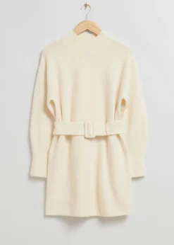 Clearance & Other Stories Robe Courte En Maille Avec Ceinture