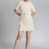 New & Other Stories Robe Courte En Tweed Avec Ceinture