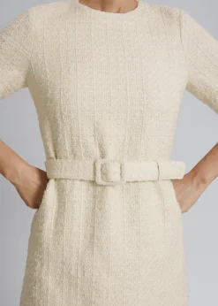 New & Other Stories Robe Courte En Tweed Avec Ceinture