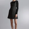 Store & Other Stories Robe Courte Sans Manches En Tweed Tweed noir