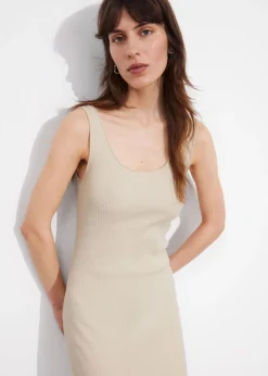 Cheap & Other Stories Robe Débardeur Midi En Maille Côtelée