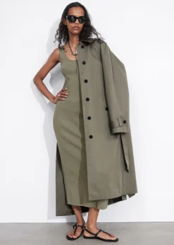 Cheap & Other Stories Robe Débardeur Midi En Maille Côtelée