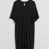 Flash Sale & Other Stories Robe Drapée à Col En V Noir