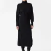 Cheap & Other Stories Robe En Laine Mérinos à Col Roulé Noir