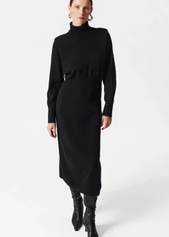 Cheap & Other Stories Robe En Laine Mérinos à Col Roulé Noir