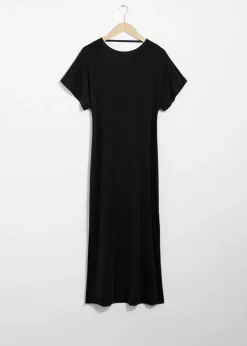 Flash Sale & Other Stories Robe Longue à Dos Ouvert Noir