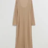 Shop & Other Stories Robe Longue à Encolure Bateau Beige moyen