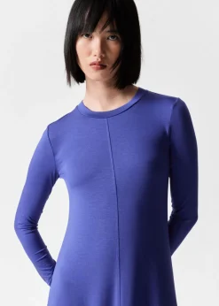 Discount & Other Stories Robe Longue Transparente Bleu
