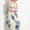 Sale & Other Stories Robe Midi à Bretelles Motifs fleuris lilas