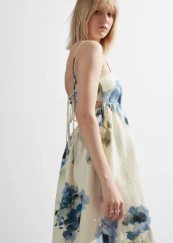 Sale & Other Stories Robe Midi à Bretelles Motifs fleuris lilas