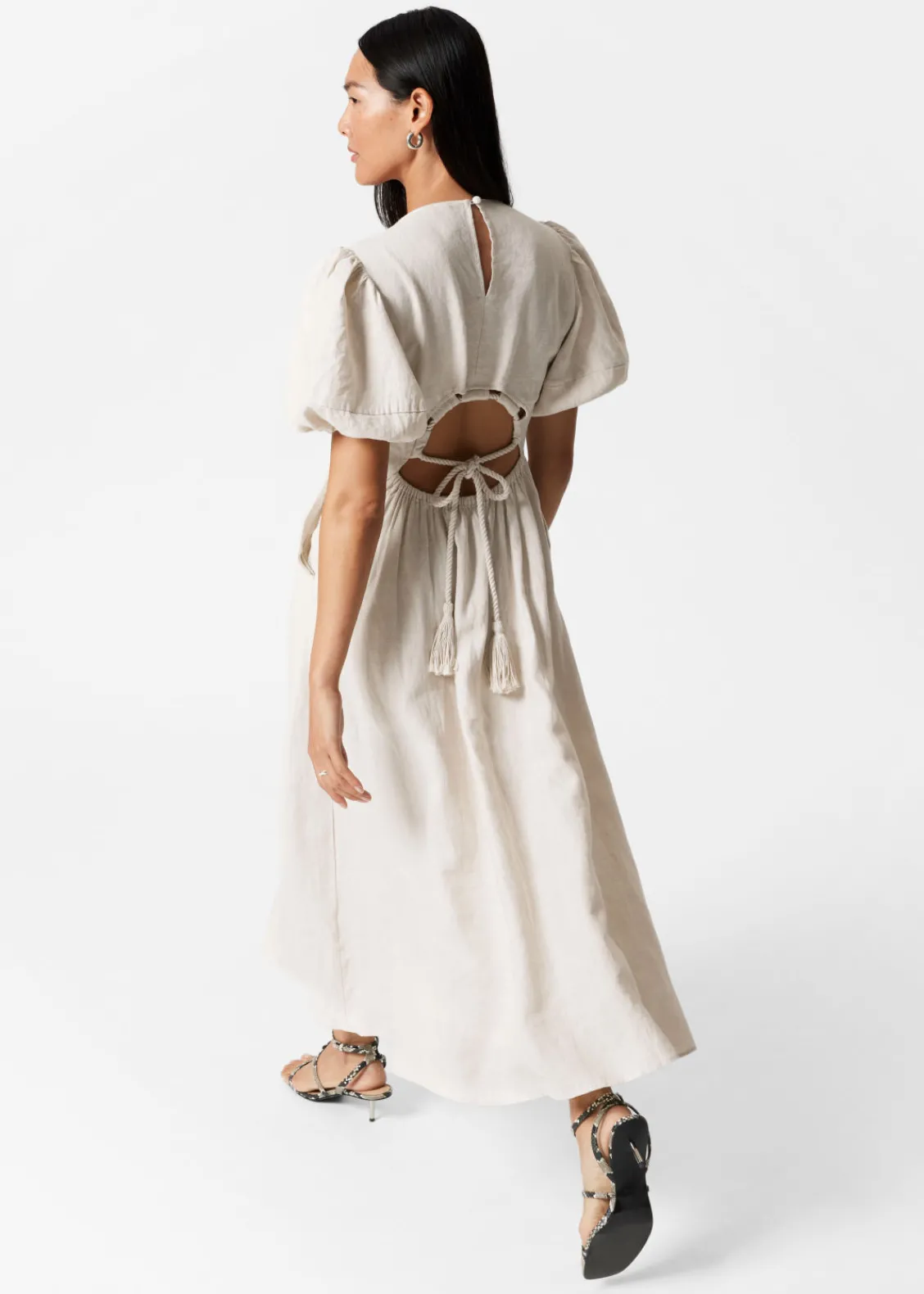 Sale & Other Stories Robe Midi à Manches Ballon