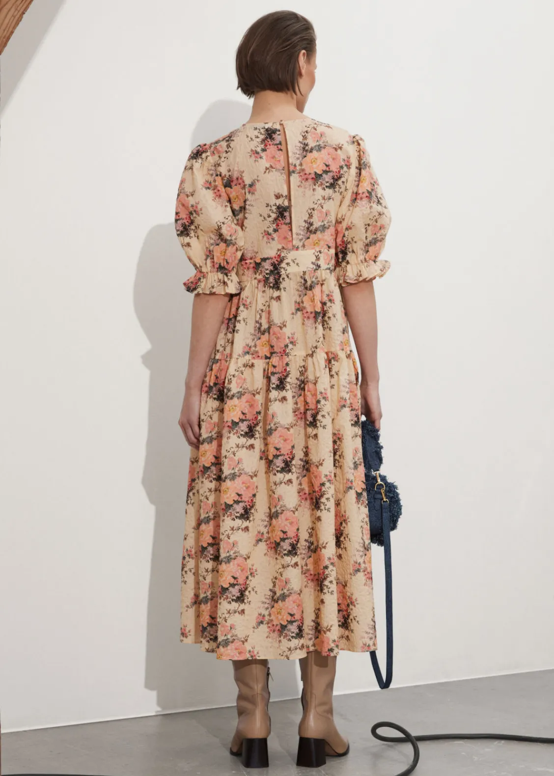 Sale & Other Stories Robe Midi à Manches Ballon