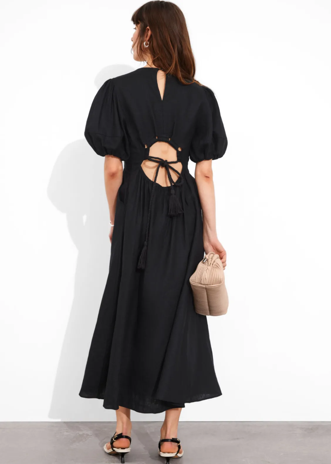 Sale & Other Stories Robe Midi à Manches Ballon