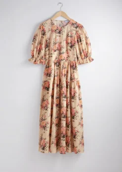 Sale & Other Stories Robe Midi à Manches Ballon