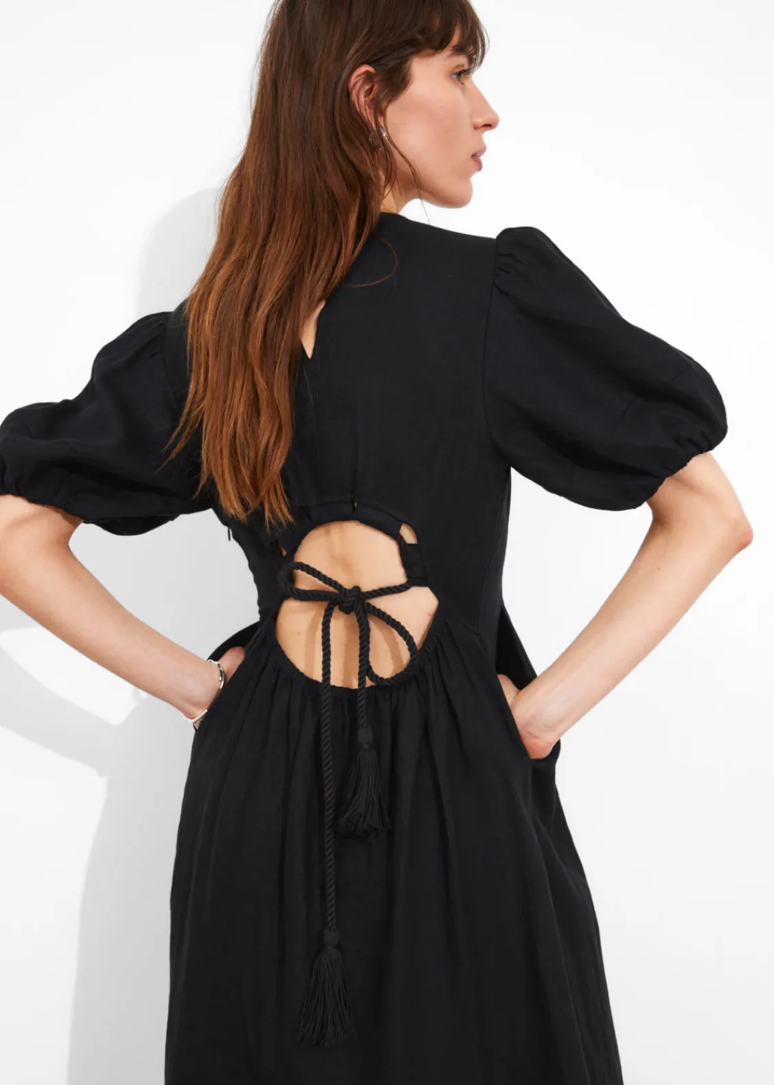 Sale & Other Stories Robe Midi à Manches Ballon