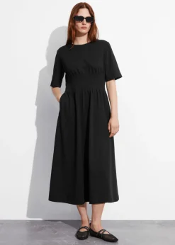 Sale & Other Stories Robe Midi à Manches Courtes