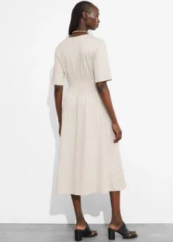 Sale & Other Stories Robe Midi à Manches Courtes
