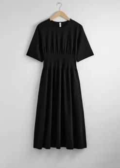 Sale & Other Stories Robe Midi à Manches Courtes