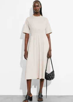 Sale & Other Stories Robe Midi à Manches Courtes
