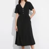 Hot & Other Stories Robe Midi à Manches Volantées