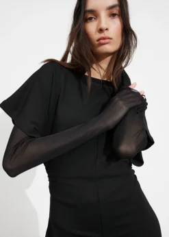 Store & Other Stories Robe Midi à Manches Volantées