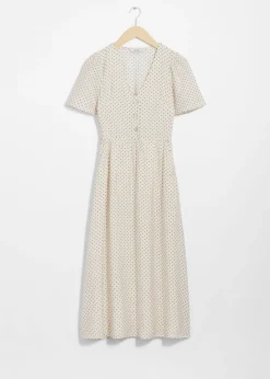 Hot & Other Stories Robe Midi à Manches Volantées