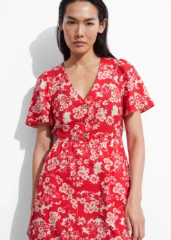 Hot & Other Stories Robe Midi à Manches Volantées