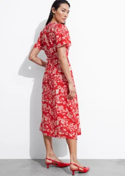 Hot & Other Stories Robe Midi à Manches Volantées