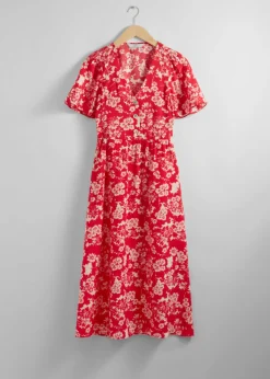 Hot & Other Stories Robe Midi à Manches Volantées