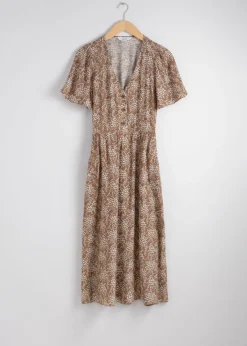 Hot & Other Stories Robe Midi à Manches Volantées