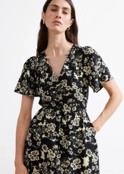Hot & Other Stories Robe Midi à Manches Volantées