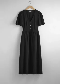 Hot & Other Stories Robe Midi à Manches Volantées