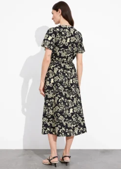 Hot & Other Stories Robe Midi à Manches Volantées