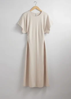 Store & Other Stories Robe Midi à Manches Volantées