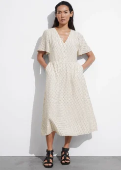 Hot & Other Stories Robe Midi à Manches Volantées