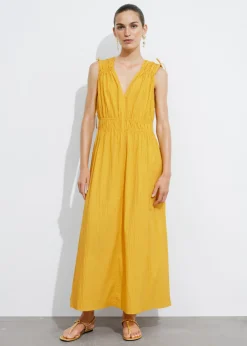 Shop & Other Stories Robe Midi à Nouer Jaune