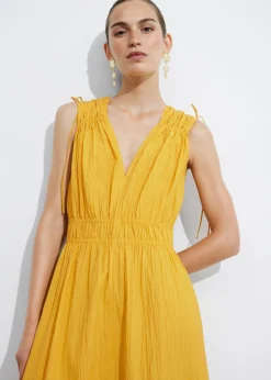 Shop & Other Stories Robe Midi à Nouer Jaune