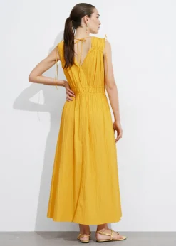 Shop & Other Stories Robe Midi à Nouer Jaune