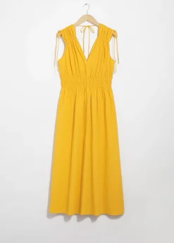 Shop & Other Stories Robe Midi à Nouer Jaune