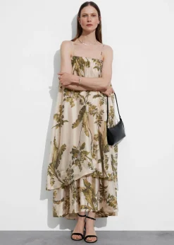 Best & Other Stories Robe Midi à Superpositions Et à Bretelles Imprimé floral